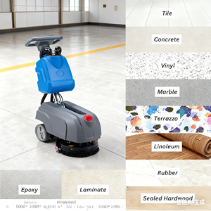 Compact <b>Walk</b>-Behind Floor Scrubber <b>Machine</b> Efficient Cleaning New Condition - Product Image 6