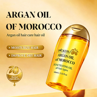 Huile capillaire à l'extrait d'huile d'argan 100 ml, très appréciée des fabricants (OEM), pour le contrôle du sébum, l'hydratation intense, la nutrition et la prévention de la chute des cheveux