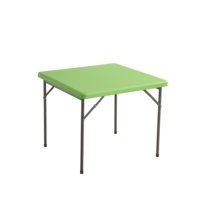 Table pliante portable moderne en fer pour intérieur et extérieur, cour, cuisine, chambre, hôtel, hôpital, construction en fer durable