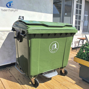 Factory 660L Plastic Movable Trash Can High Quality <strong>Large</strong> Size Outdoor Garbage Recycling Garbage <strong>Bin</strong> - Product Image 2