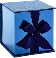 Boîte cadeau de luxe en papier pailleté avec ruban de tirage et garniture décorative pour l'emballage de chapeaux ou les cadeaux d'entreprise, cadeaux souvenirs, emballage