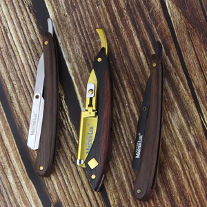 Masterlee ब्रांड तह Barbershop सीधे ब्लेड शेविंग रेजर डबल धार उस्तरा - Product Image 5