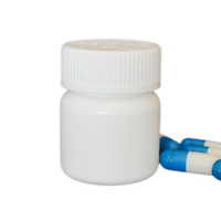 Flacon de médecine en plastique HDPE blanc de taille mini 30ML pour capsule de comprimés avec emballage pharmaceutique CRC ODM