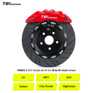 Kit d'étriers <span class=keywords><strong>de</strong></span> <span class=keywords><strong>frein</strong></span> à 6 pistons TEI P60ES modifié avec disque <span class=keywords><strong>de</strong></span> <span class=keywords><strong>frein</strong></span> 355/378 mm pour Mitsubishi Outlander - Product Image 2