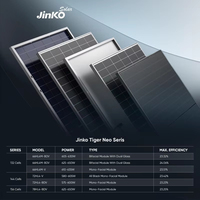 Panneaux solaires Jinko efficaces 625W 630W 635W 640W 645W 650W, panneaux solaires double face, panneaux solaires photovoltaïques Tiger NEO de type N