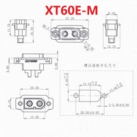 Personalizado XT60E XT60 XT90 conector tornillo fijo enchufe de alimentación macho/hembra DC terminales para batería de litio RC Drone Panel conectores