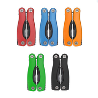 Pince multifonction pliable de poche en acier inoxydable avec lame de scie, outil multifonctionnel EDC pour le camping et les activités de plein air
