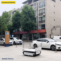 Robot de transport sur chenilles pour chantier de construction, tout-terrain, charge lourde, plateforme électrique sur chenilles pour travaux de construction