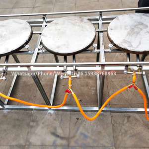 Machine pour fabriquer le pain plat de qualité supérieure, 40cm de diamètre, par pression, chauffage à gaz, capati - Product Image 2