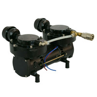 12V 160W 136L/Min 2.3bar Olie-Minder Diafragma Duiken Luchtcompressor Pomp Met 15 Meter Buis