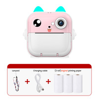 Appareil photo numérique pour enfants, imprimante thermique instantanée miniature, photographie pour enfants, capteur d'image CCD, support MicroSD, jouet cadeau