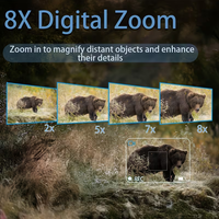 Binoculares de Visión Nocturna Óptica Impermeables Z9155 con Casco, Infrarrojos, Zoom Digital 5X, Zoom Digital 8X para Uso Táctico en Condiciones de Baja Luz