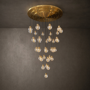 Farmhouse Cluster Glass Ball Hanging Lamp Multi Light Pendant Light For Large Entrance Hall - Product Image 1