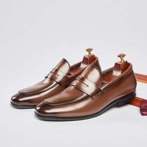 Zapatos de estilo británico para hombre, de cuero de ante, con cordones, informales, de negocios, transpirables, ligeros, modernos, diseño clásico - Product Image 5