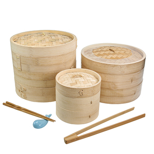 Vente chaude Acier Inoxydable Bambou Riz Vapeur Pot Usine Directe Ustensiles De Cuisine pour Gaz et Induction Poêles pour La Maison et <span class=keywords><strong>Dim</strong></span> <span class=keywords><strong>Sum</strong></span> - Product Image 3