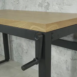 โต๊ะคอมพิวเตอร์แบบทันสมัยโต๊ะไม้ประกอบง่ายโต๊ะเล่นเกมปรับความสูงได้