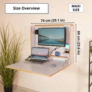 <span class=keywords><strong>Bureau</strong></span> <span class=keywords><strong>mural</strong></span> <span class=keywords><strong>rabattable</strong></span> avec étagères, espace de travail compact et dissimulé pour <span class=keywords><strong>petit</strong></span> <span class=keywords><strong>bureau</strong></span> à domicile en appartement, OEM - Product Image 5