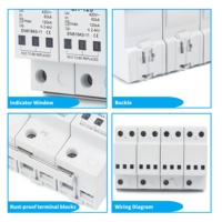Parafoudre CA Type 2 4P 120kA 60kA 420V CE LEIHAO – Dispositif de protection contre les surtensions pour équipements électroniques