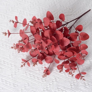 Plante Artificielle 16 Branches Feuilles d'Eucalyptus Feuilles <span class=keywords><strong>de</strong></span> Monnaie Feuilles <span class=keywords><strong>de</strong></span> Pomme Lot <span class=keywords><strong>de</strong></span> Plantes Vertes Accessoires Mariage Utilisation Extérieure - Product Image 4