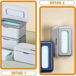 Boîte à mouchoirs publicitaire personnalisée pour entreprise, support de rangement de bureau avec couvercle et logo personnalisé - Product Image 4