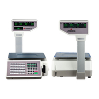 Balance de table numérique intelligente avec écran LCD et imprimante, stockage de données 10000 PLUs, haute précision 0,01g, prend en charge l'espagnol, l'arabe, le russe