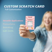 Cartes à gratter personnalisées gagnantes, cartes promotionnelles en papier pour tombola avec impression offset
