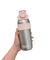Grande bouteille d'eau isotherme en acier inoxydable avec paille – Finition mate, couvercle et paille anti-fuite, cadeau personnalisable