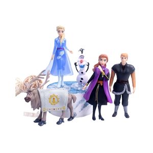 JM 2026 Hot Sale Statuetta Principessa <span class=keywords><strong>Frozen</strong></span> Elsa <span class=keywords><strong>e</strong></span> <span class=keywords><strong>Anna</strong></span>, Bambola Giocattolo in PVC per Decorazione Torta, Personaggio Anime <span class=keywords><strong>Frozen</strong></span> - Product Image 6