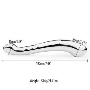 304 Edelstahl Doppelkopf Anal Plug Set Sexspielzeug für Erwachsene Prostata-Massage gerät Metall Mastur bator Butt Plug - Product Image 6