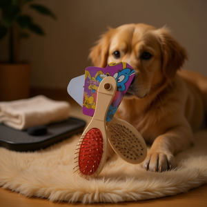 Pettine per Cani in Legno a Forma di Tromba per la Toelettatura degli Animali Domestici - Product Image 2