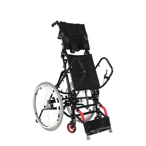 Kursi roda berdiri Manual, kursi roda tangkai bawah latihan rehabilitasi berdiri