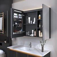 Miroir LED multifonction de luxe pour salle de bains, éclairage de salle de bains, Vanity en acier inoxydable, Vanity de salle de bains Q80