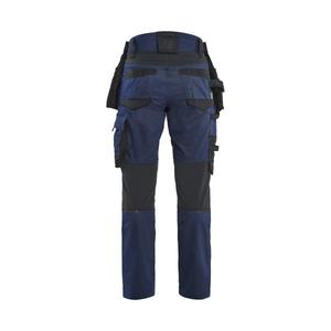 BLAKLADER - 717011498699C40 Pantalones artesanos de mujer en 2 vías elásticos Azul marino oscuro/Negro-PANTALÓN DE TRABAJO EAN 7330509952320 - Product Image 2