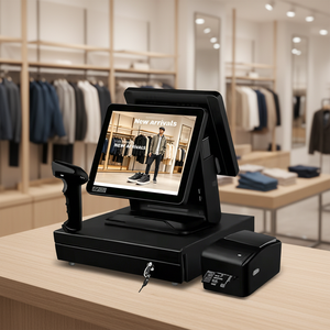 ระบบขายหน้าร้าน (POS) แบบหน้าจอสัมผัสขนาด 15.6 นิ้ว ปรับแต่งได้ตามต้องการ พร้อมเครื่องพิมพ์ความร้อนภายนอกขนาด 80/50 มม. รองรับระบบปฏิบัติการ Windows สำหรับขายส่ง - Product Image 1