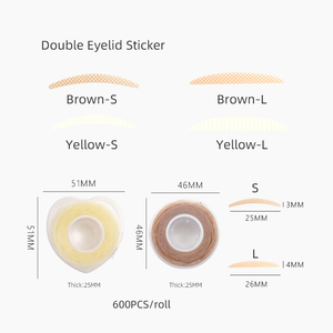 Autocollant invisible pour paupières doubles, bande adhésive imperméable en dentelle pour les yeux, fibre double face pour un maquillage naturel, outil de lifting instantané - Product Image 4