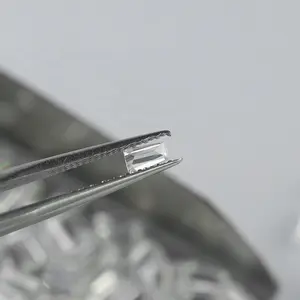 SICGEM Loose Moissanite Trapezoid Melee 4mm 5mm 6mm Gemstone 50 Pcs 100 Pcs White Colorless for Jewelry Making