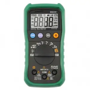 MS8239C Digital Multimeter Au Range AC Voltmeter Ammeter Temperature Tester 600V 4000 Counts LCD Backlight