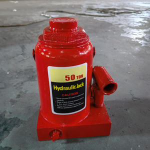 Juego de herramientas hidráulicas estándar de 50T, de hierro, para elevación y construcción, con botella de admisión neutral y elevación colorida. - Product Image 1
