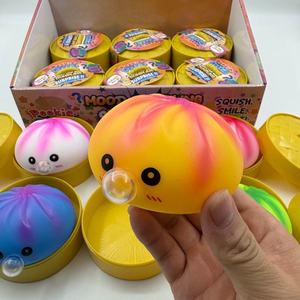 Collectible Mood Steamed Bun Fidget Toy Blowing <b>Bubble</b> Squishy Ball Anxiety Relief Stress Toy for Kids Adults - Product Image 3