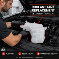 Réservoir d'expansion de liquide de refroidissement de haute qualité OE LR166954 pour Land Rover Defender 90 110 130 Pièces automobiles
