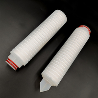 Cartouche filtrante plissée en PP de qualité alimentaire, cartouche filtrante sanitaire pour liquides, pour la filtration de l'eau des boissons