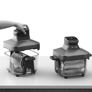 Цифровая умная Нетоксичная воздушная фритюрница, термостат, стеклянная чаша, переносная турбо-фритюрница - Product Image 2