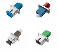 Adaptor Serat Optik Hibrida SC ke FC, ST ke FC, SC ke ST, FC/UPC Simplex untuk FTTH Telekomunikasi, Kehilangan Penyisipan Rendah, Pemasok Grosir