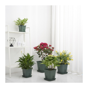 야외 Bunga Plastik 큰 광장 1 1.5 <span class=keywords><strong>2</strong></span> <span class=keywords><strong>3</strong></span> 5 갤런 플라스틱 꽃병 루트 마스터 정원 꽃 냄비 - Product Image 1