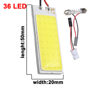 Adaptadores de Luz LED T10 para Vehículos, Lámparas de Panel LED Blancas de 12V, Panel de Luz de Diodo - Product Image 1