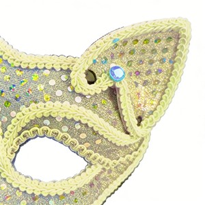 จมูกแมวประดับเลื่อมและเพชรเทียม เหมาะสำหรับงานแฟนซีและงานคอสเพลย์คาร์นิวัล - Product Image 2