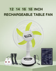 ソーラーテーブルファン16インチポータブルパワーバンクUSBファンクションメカニカル屋外プラスチック用 - Product Image 4