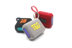 Portable Outdoor Stereo Subwoofer RGB Colorful Light Fabric <b>Speaker</b> Support FM Radio <b>MINI</b> Wireless <b>Speaker</b> - Product Image 3