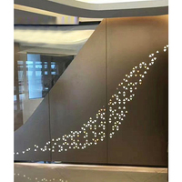 Panneaux de revêtement mural CNC modernes pour façades, perforés, insonorisants, en aluminium