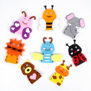 Jouet de doigt de bricolage fait à la main pour enfants avec puzzle de dessin animé en tissu et en nylon pour 5 à 7 ans - Product Image 5